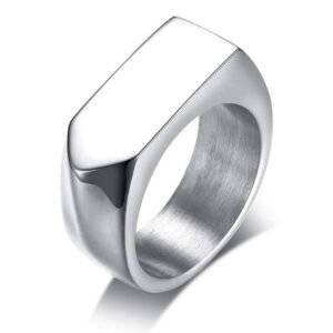 Silver Alloy Finger Ring for Men