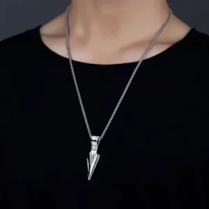 Triangular Arrow Pendant Necklace for Men Necklaces