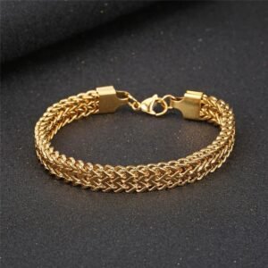 Stainless steel chain wristband for men