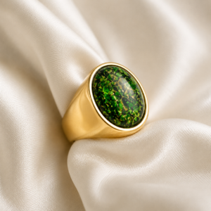 Gent’s Malachite Ring