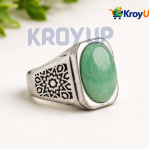 Stainless Steel Ring with Real Stone